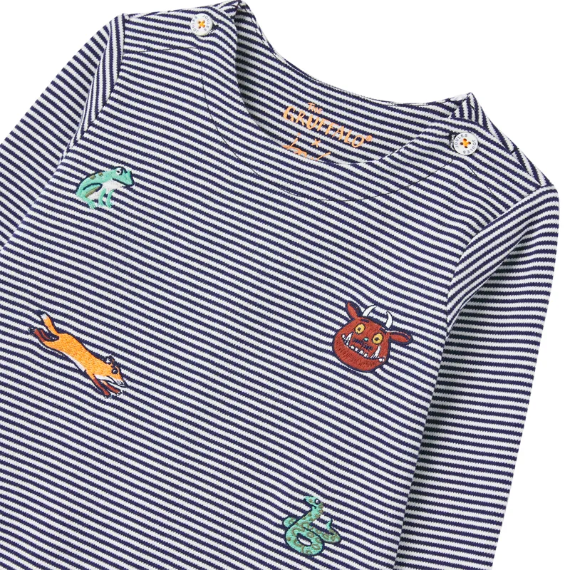 Joules Gruffalo Gracie Babygrow -  Gruffalo Navy Stripe-3